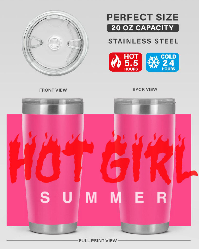 hot girl  summer fire 124#- black words phrases- Cotton Tank