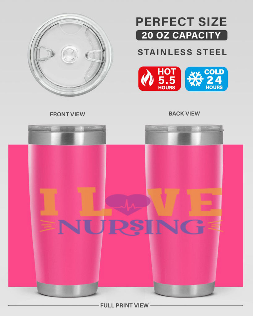 i love nursing Style 379#- nurse- tumbler