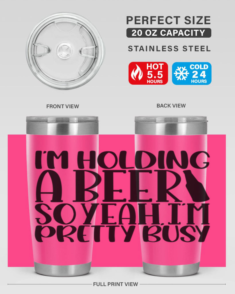 im holding a beer so yeah 32#- beer- Tumbler