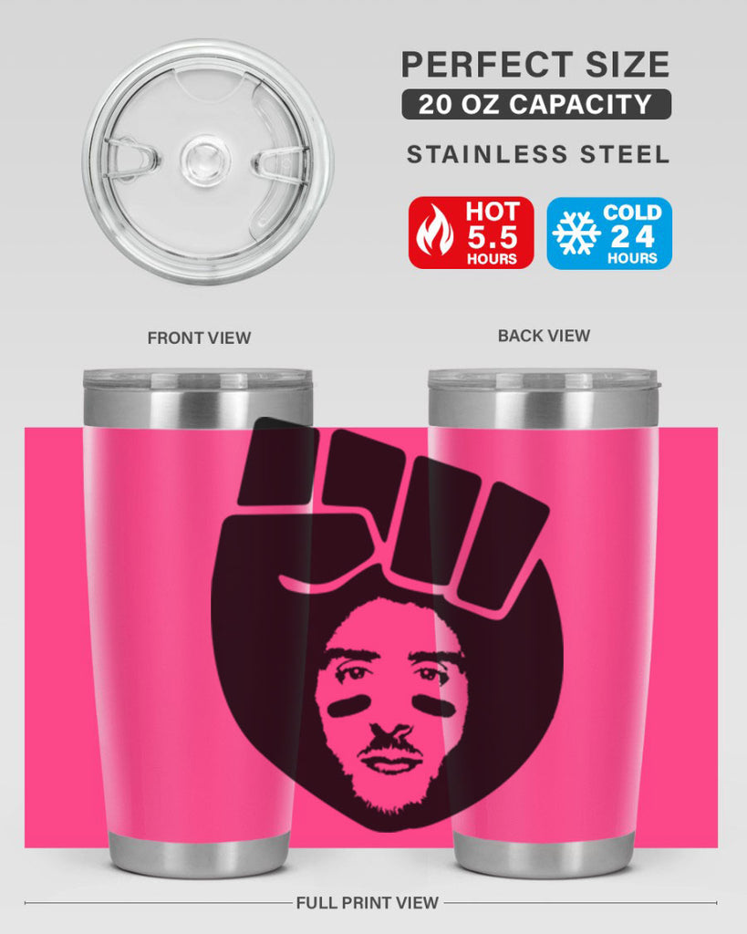 kaepernick fist hair 22#- black men - boys- tumbler