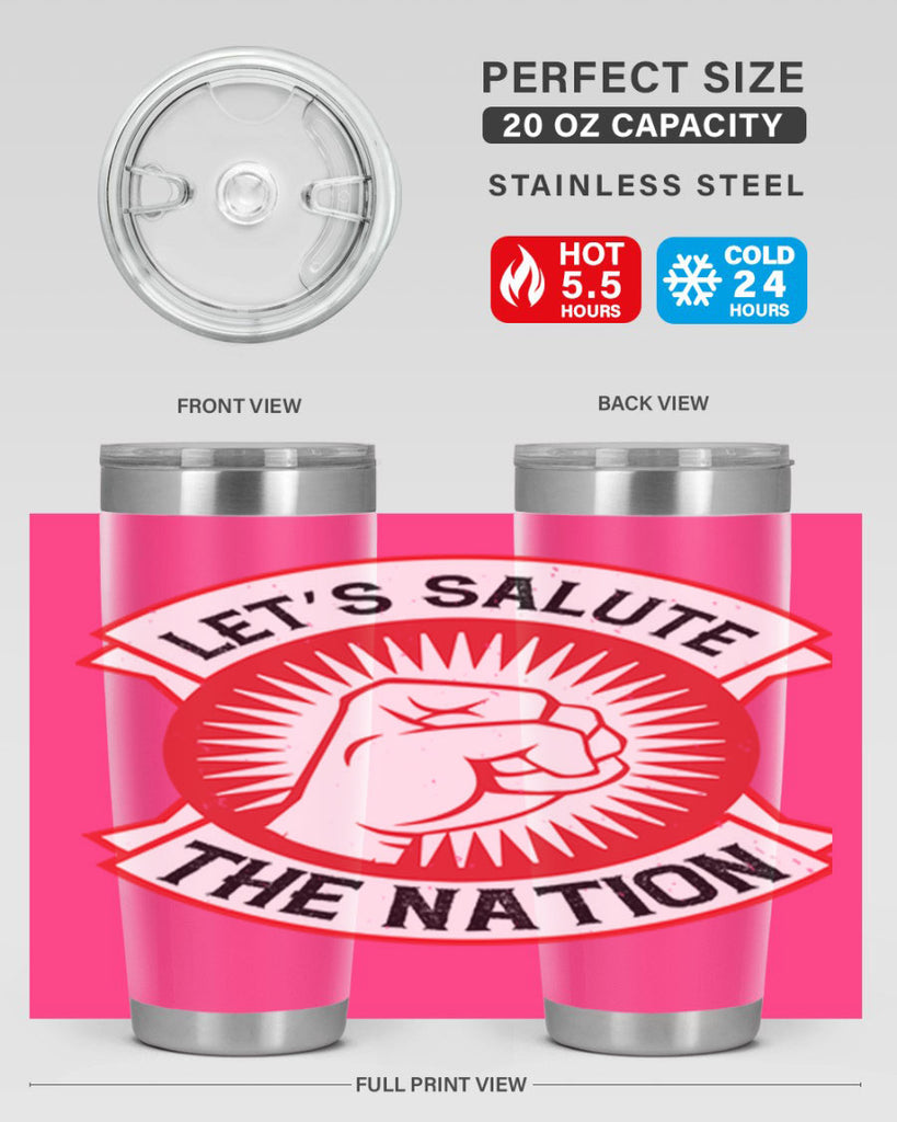 lets selut the nation Style 126#- Fourt Of July- Tumbler