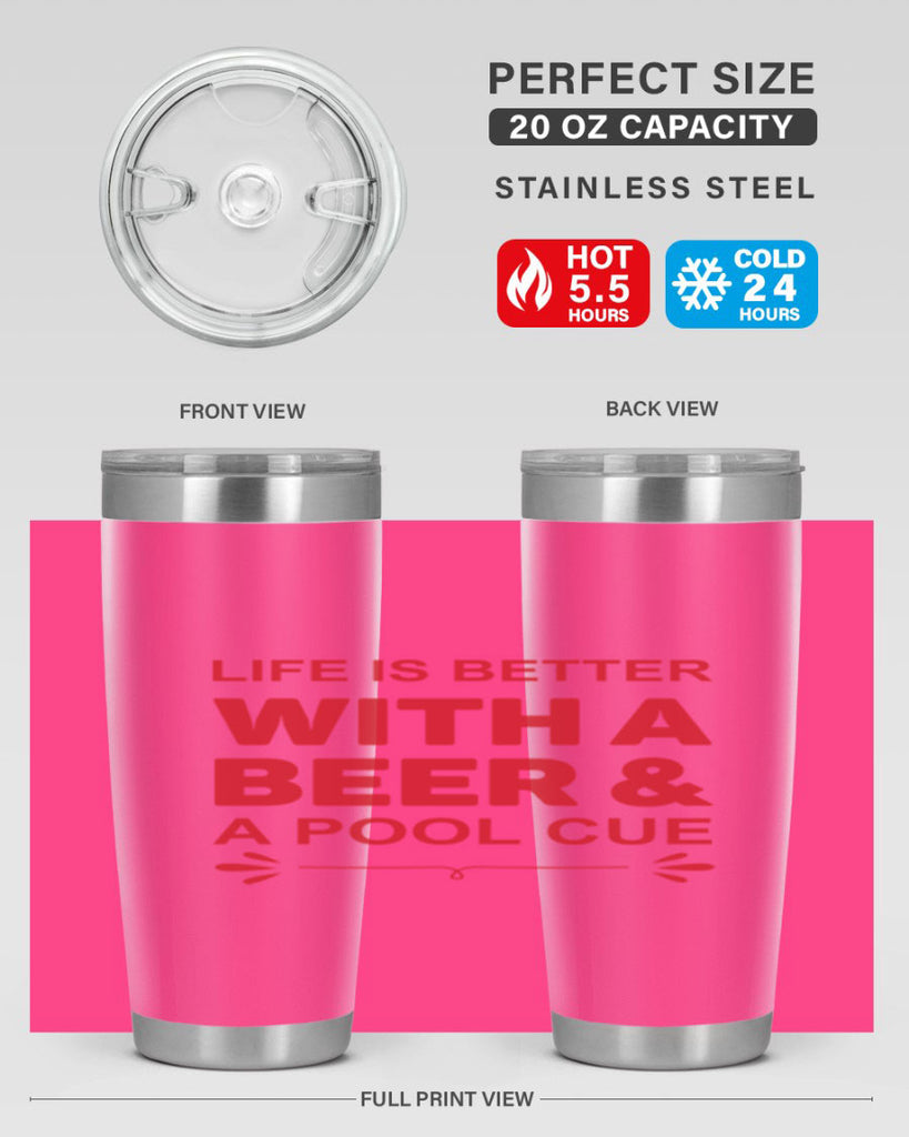 life is better 64#- beer- Tumbler