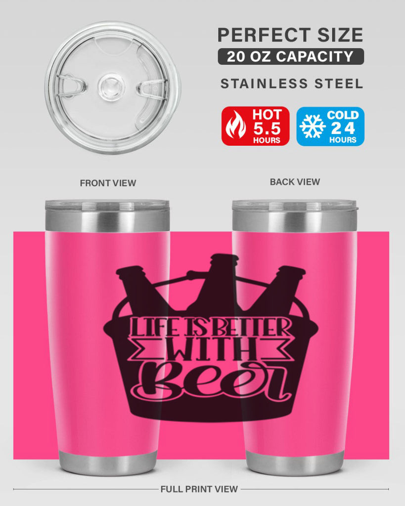 life is better with beer 27#- beer- Tumbler