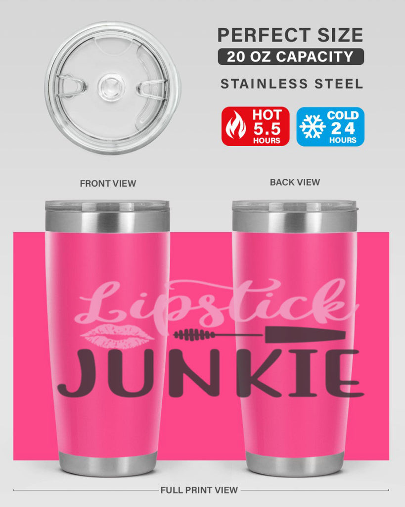 lipstick junkie Style 154#- make up- Tumbler
