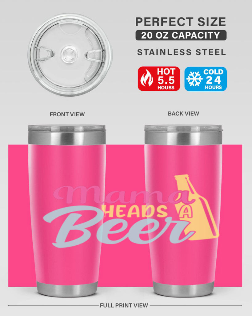 mama heads a beer 124#- beer- Tumbler