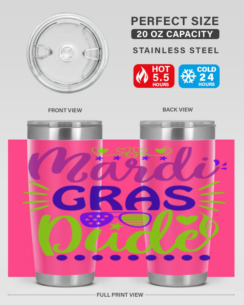 mardi gras dude 9#- mardi gras- Tumbler