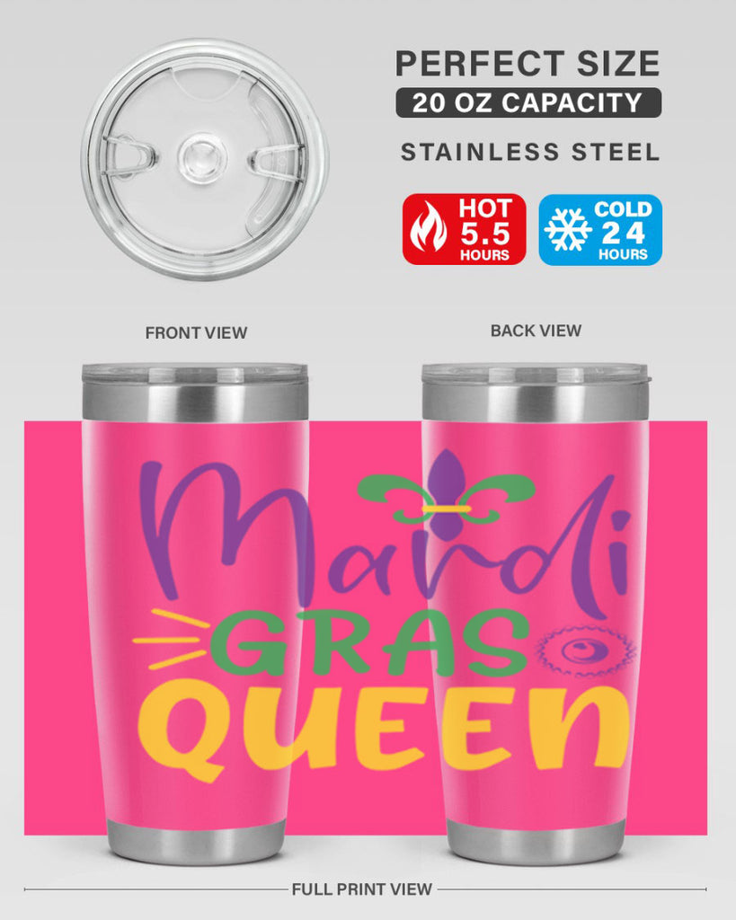 mardi gras queen 79#- mardi gras- Tumbler