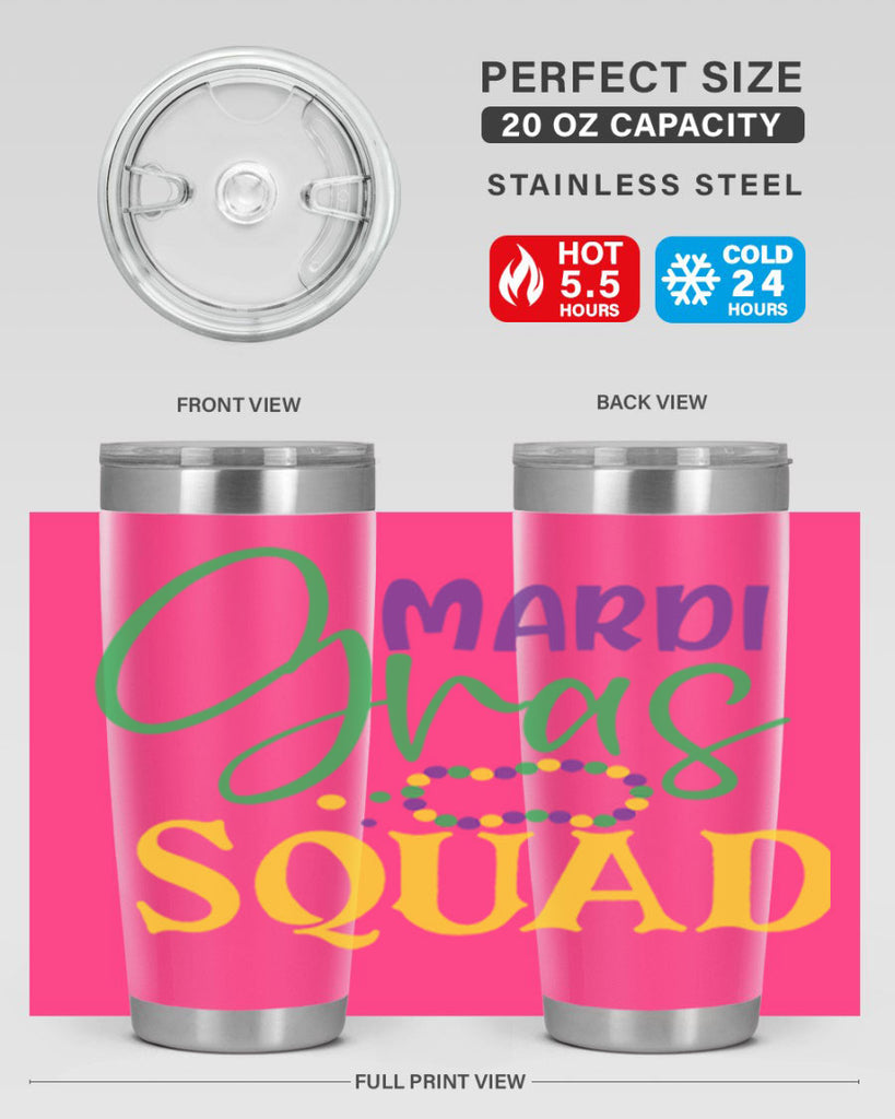mardi gras squad 78#- mardi gras- Tumbler
