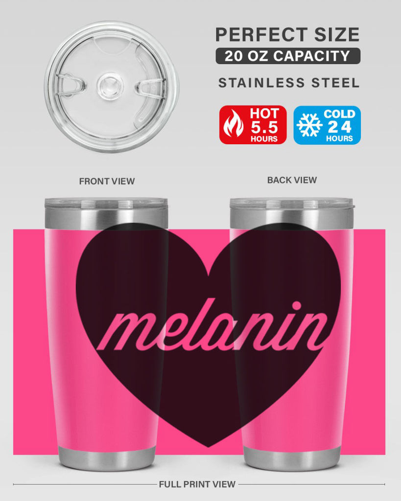 melanin loveheart 76#- black words phrases- Cotton Tank