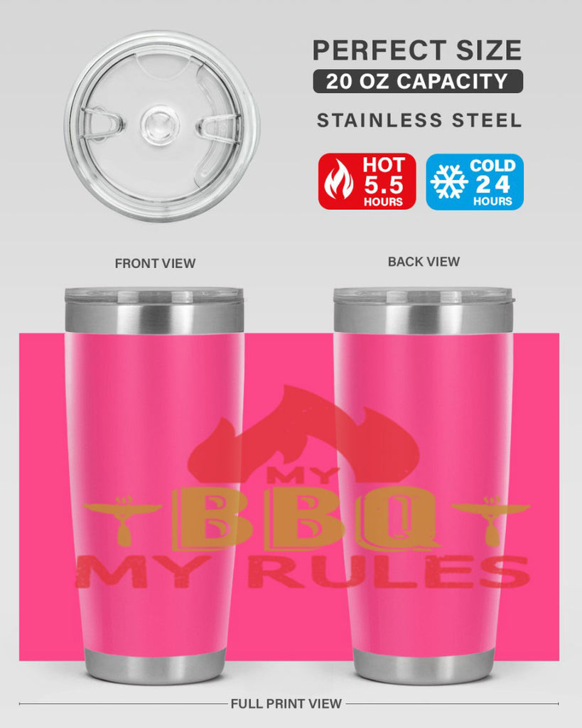 my bbq my ruless 21#- bbq- Tumbler