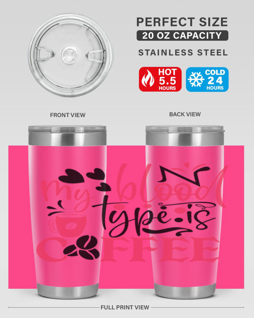 my blood type is coffee Style 375#- nurse- tumbler
