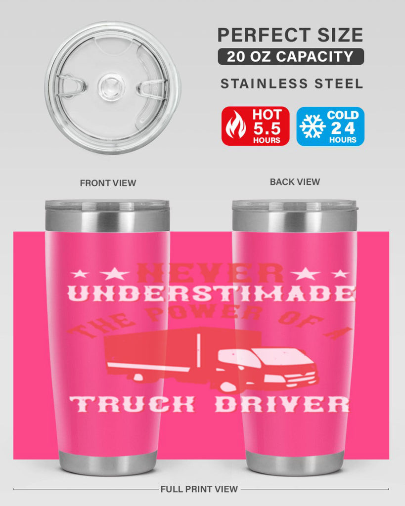 never understimade the power of a truck driver Style 27#- truck driver- tumbler