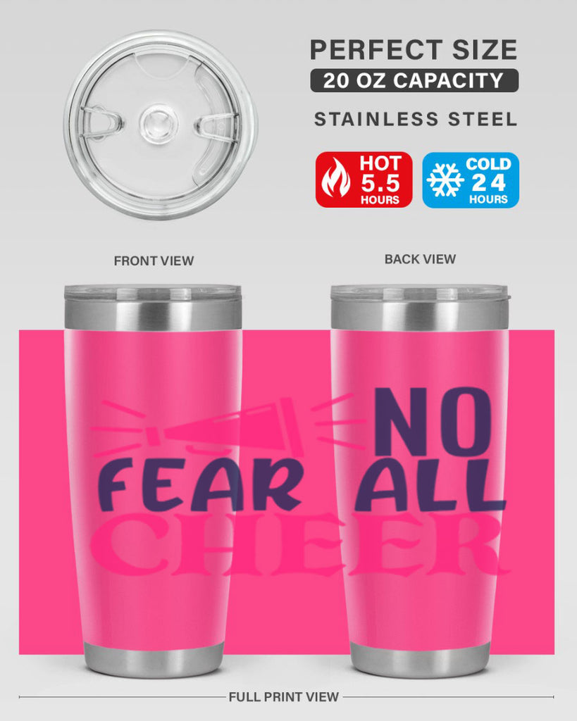 no fear all cheer 1739#- cheer- Tumbler