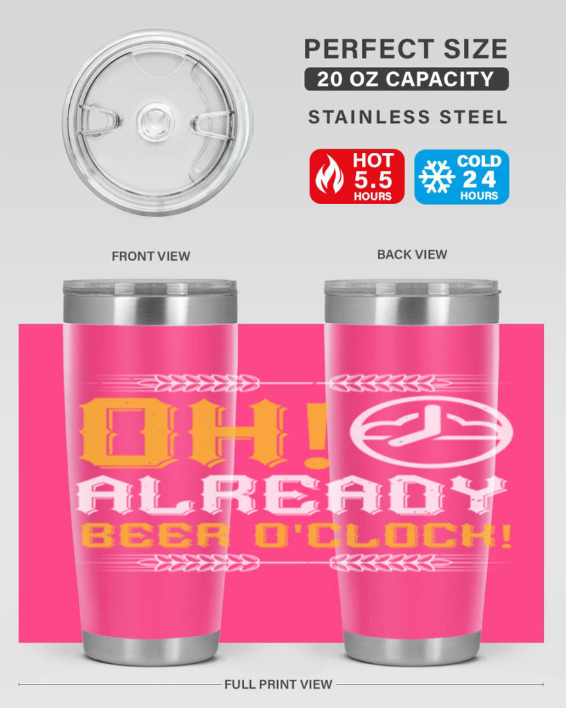 oh already beer oclock 54#- beer- Tumbler