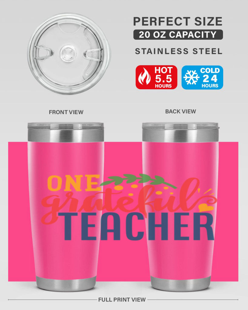 one grateful teacher Style 167#- teacher- tumbler