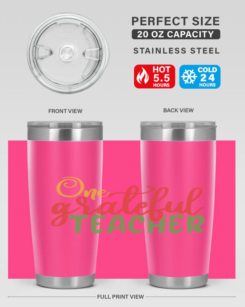 one grateful teacher Style 168#- teacher- tumbler