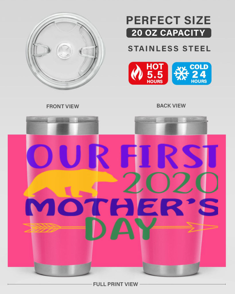 our first mothers day 4#- mardi gras- Tumbler