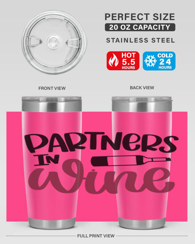 partners in wine 32#- wine- Tumbler