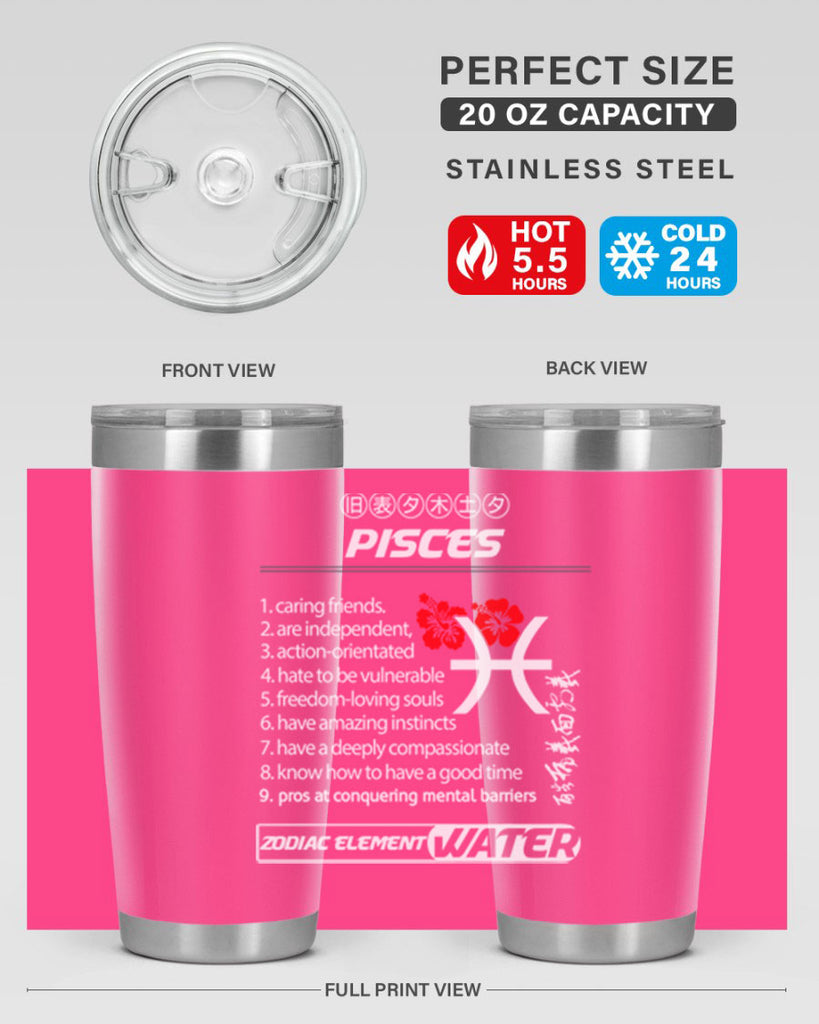 pisces 356#- zodiac- Tumbler