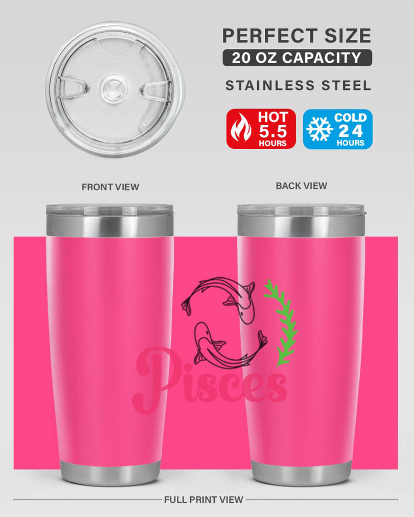 pisces 372#- zodiac- Tumbler