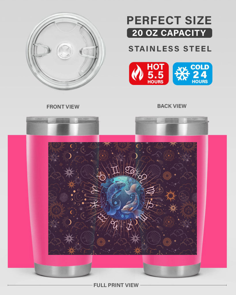 pisces Straight 366#- zodiac- Tumbler