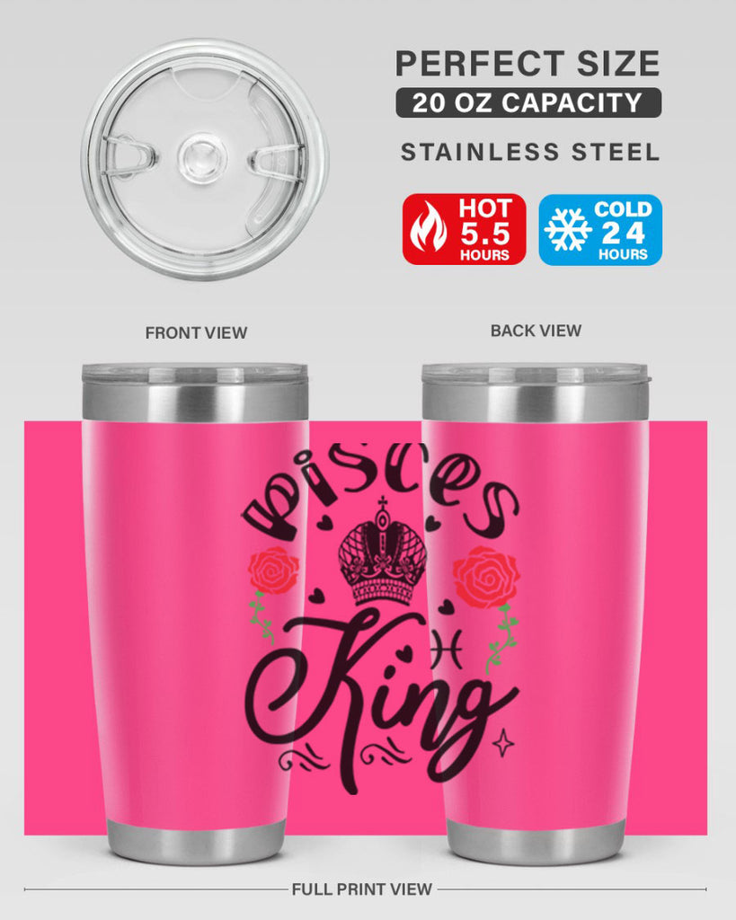 pisces king 375#- zodiac- Tumbler