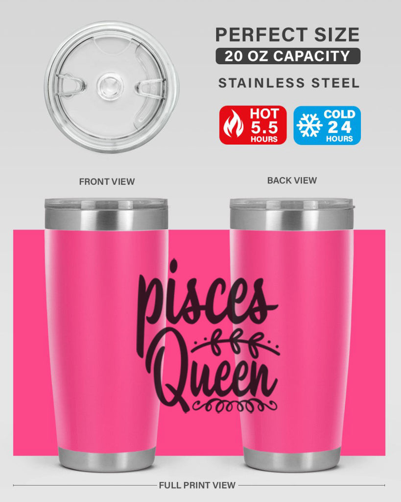 pisces queen 378#- zodiac- Tumbler