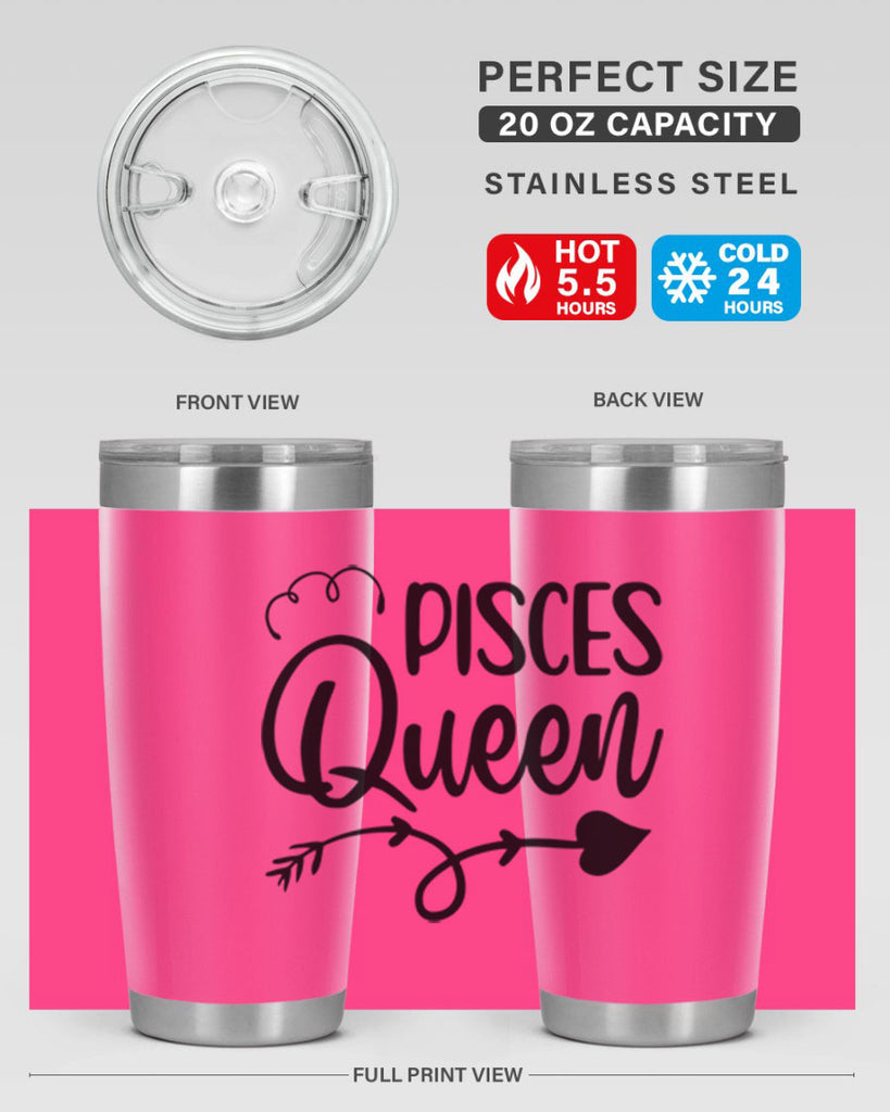 pisces queen 379#- zodiac- Tumbler