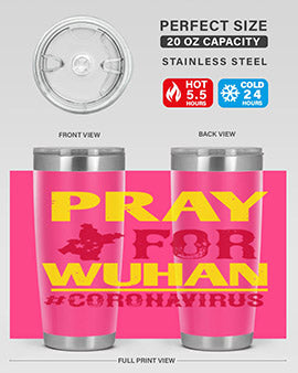 pray for wuhan coronavirus Style 27#- corona virus- Tumbler