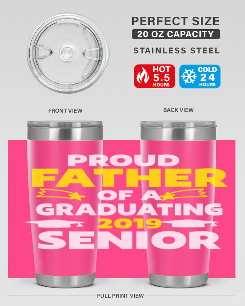 proud father of a graduating 264#- fathers day- Tumbler