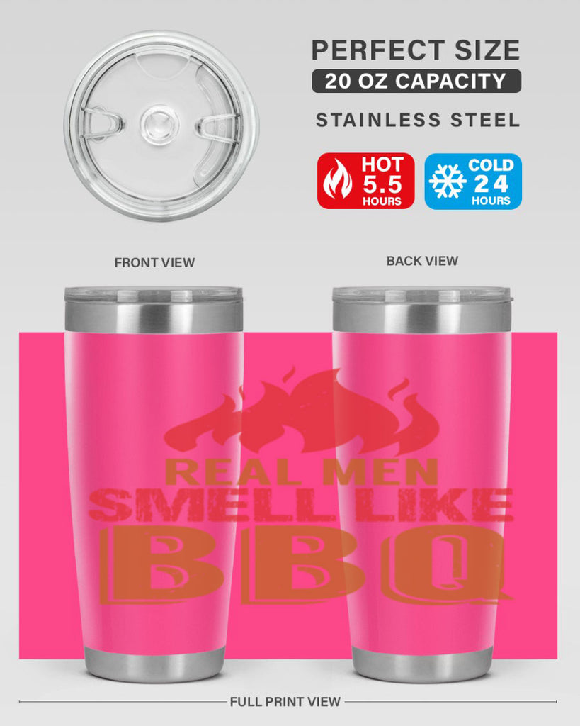 real men smell like bbq 16#- bbq- Tumbler