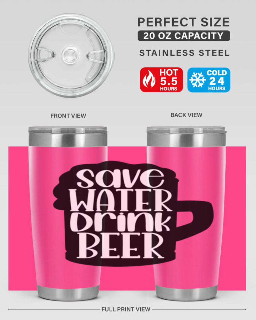save water drink beer 23#- beer- Tumbler