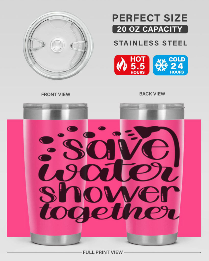 save water shower together 18#- bathroom- Tumbler
