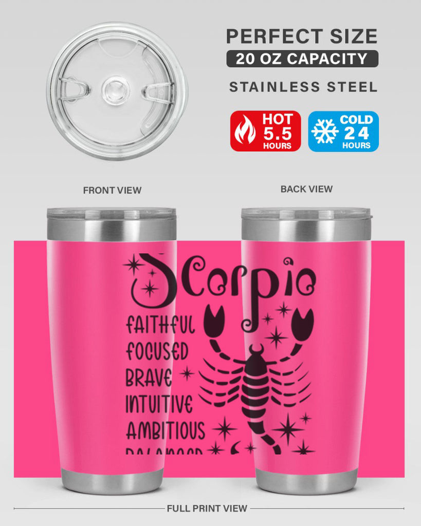 scorpio 431#- zodiac- Tumbler
