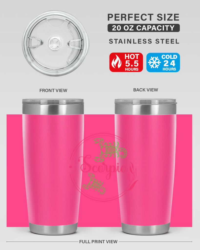 scorpio 437#- zodiac- Tumbler
