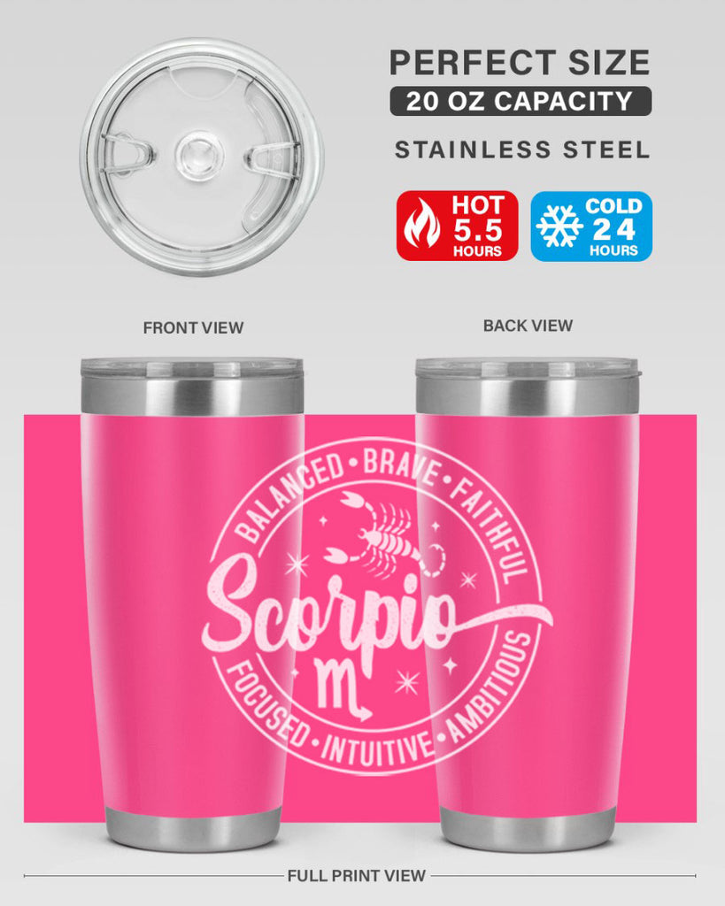 scorpio 439#- zodiac- Tumbler