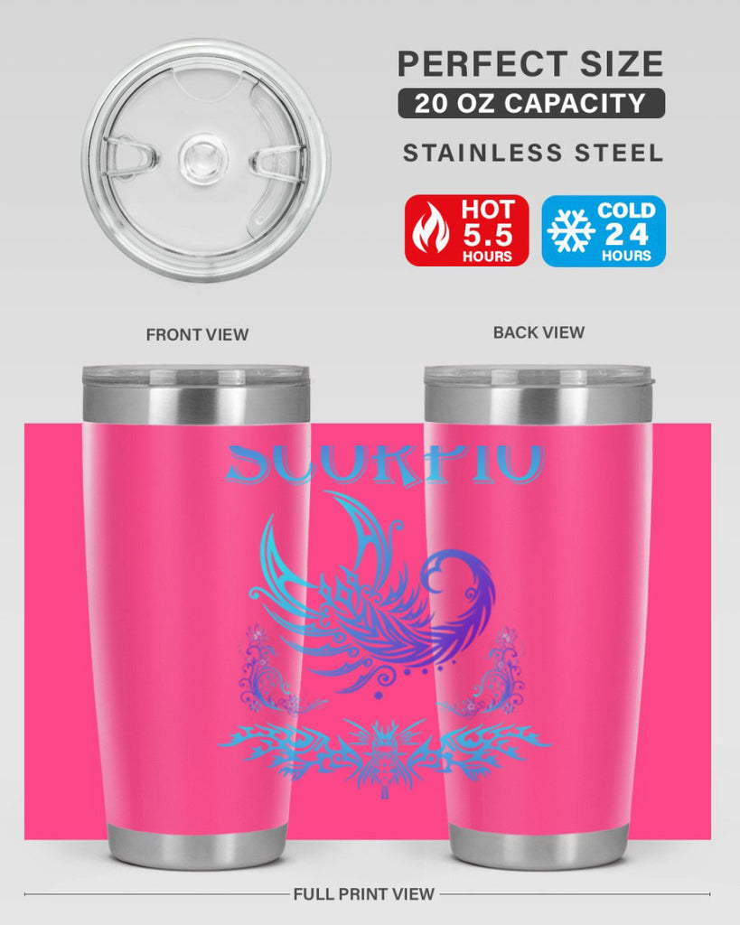 scorpio 449#- zodiac- Tumbler