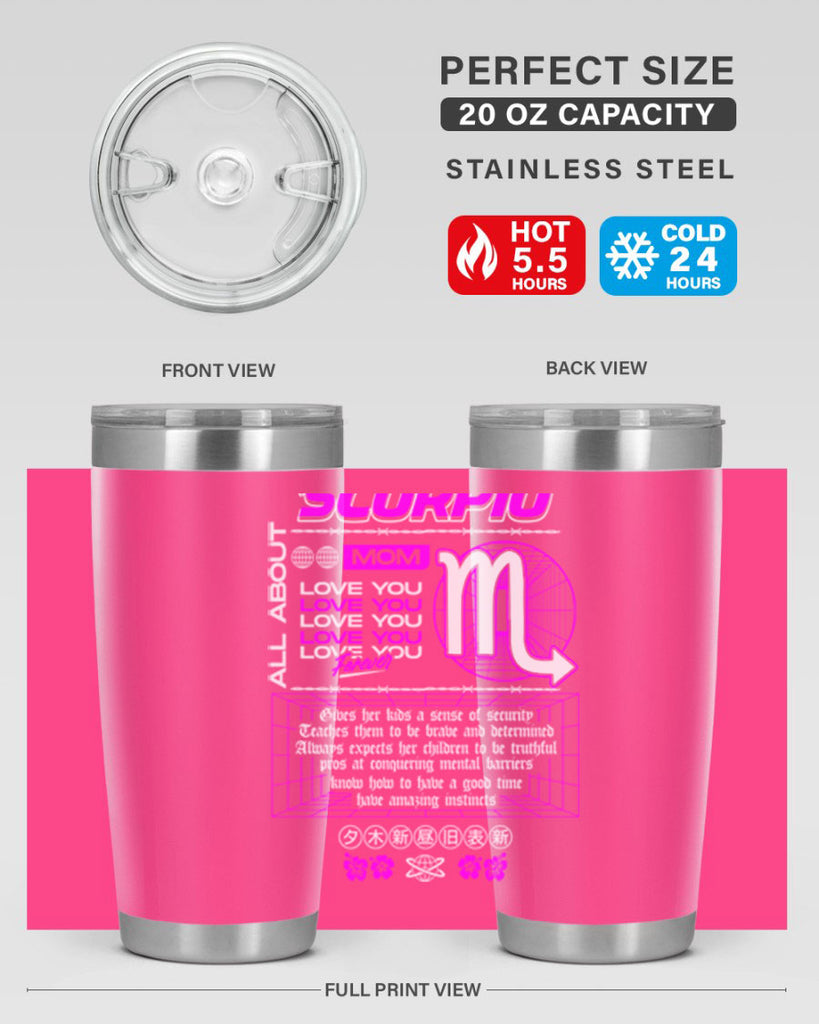 scorpio 457#- zodiac- Tumbler
