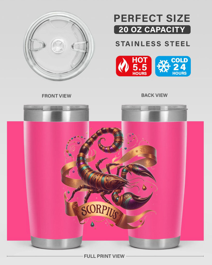scorpio 459#- zodiac- Tumbler
