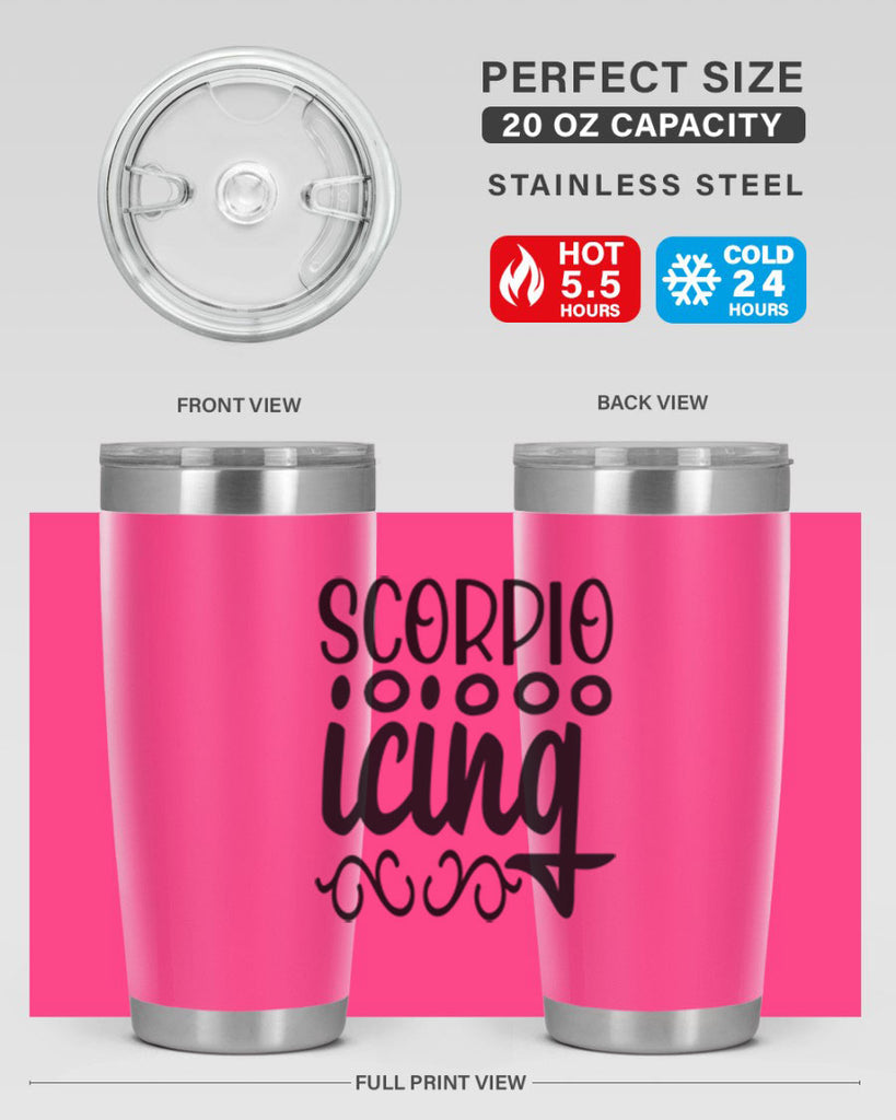 scorpio icing 441#- zodiac- Tumbler