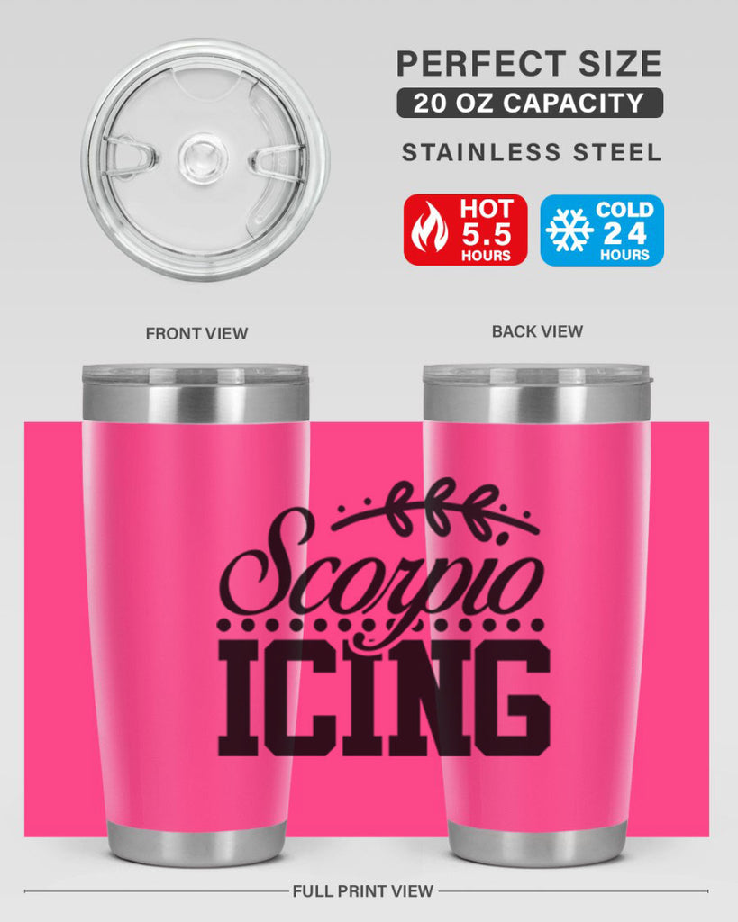scorpio icing 442#- zodiac- Tumbler