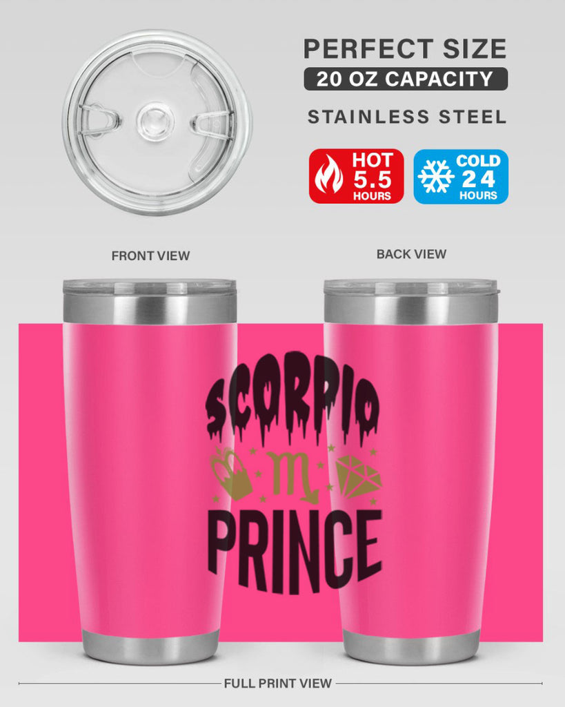 scorpio prince 445#- zodiac- Tumbler