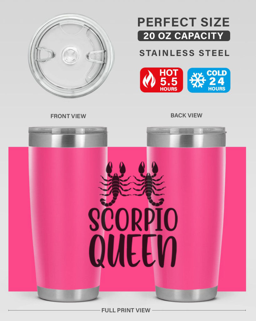scorpio queen 446#- zodiac- Tumbler