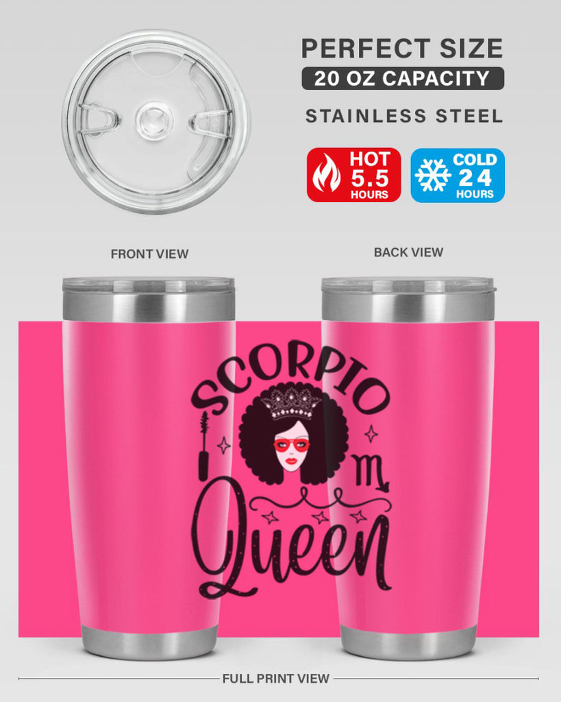 scorpio queen 448#- zodiac- Tumbler