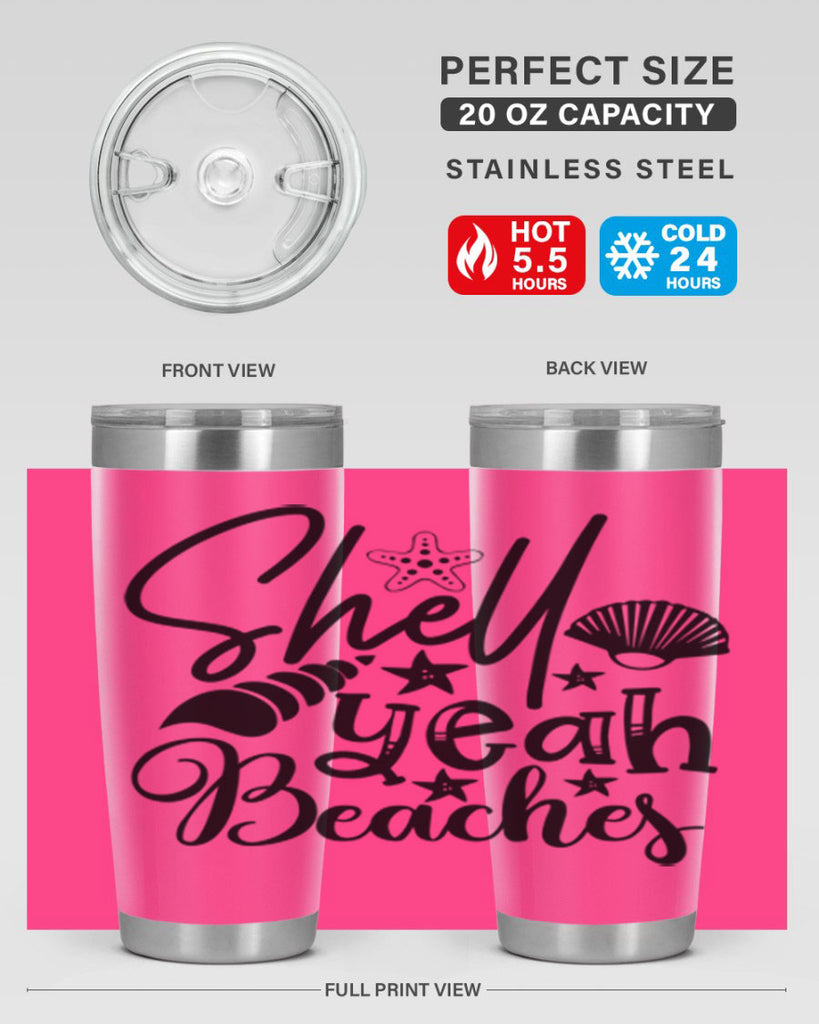 shell yeah beaches Style 75#- summer- Tumbler