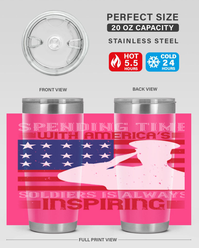 spending time with americas 90#- Veterns Day- Tumbler