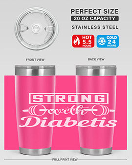 strog with diabetis Style 11#- diabetes- Tumbler