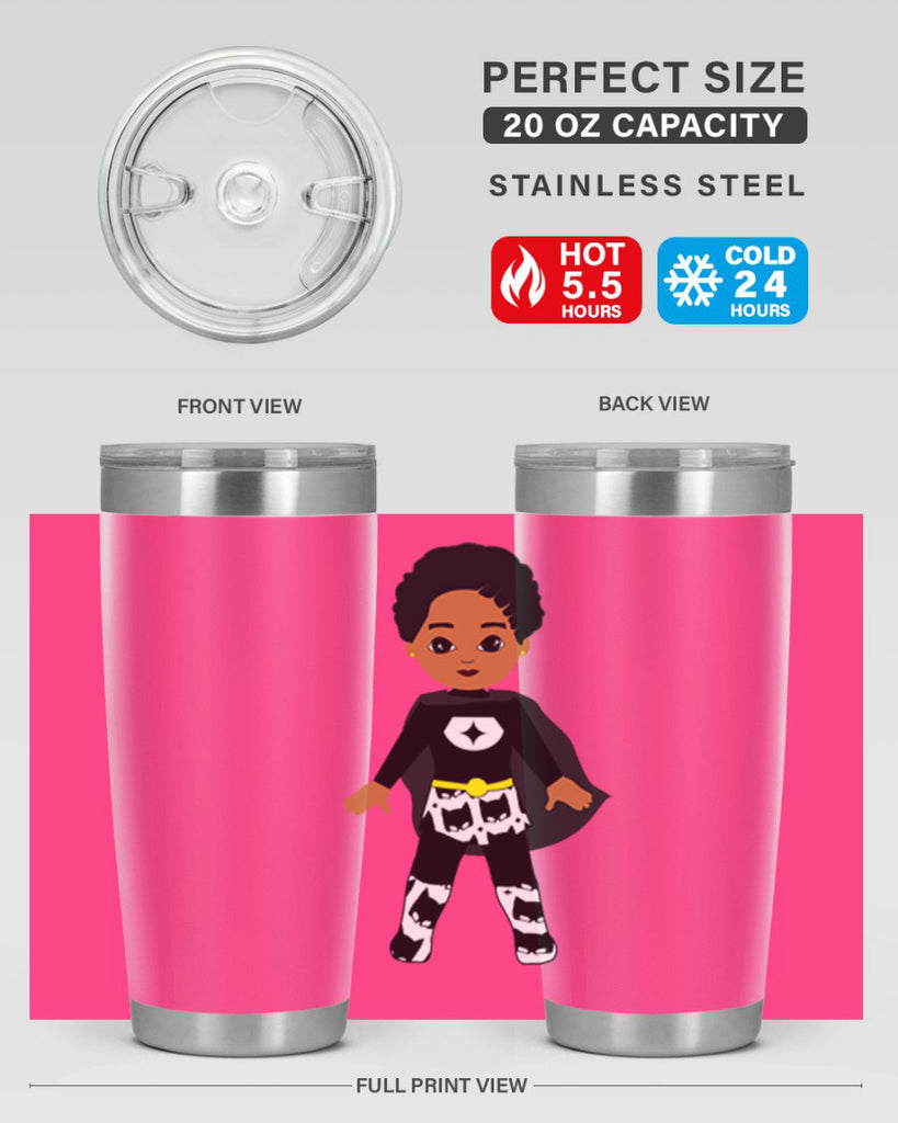 super kid 11#- black men - boys- tumbler