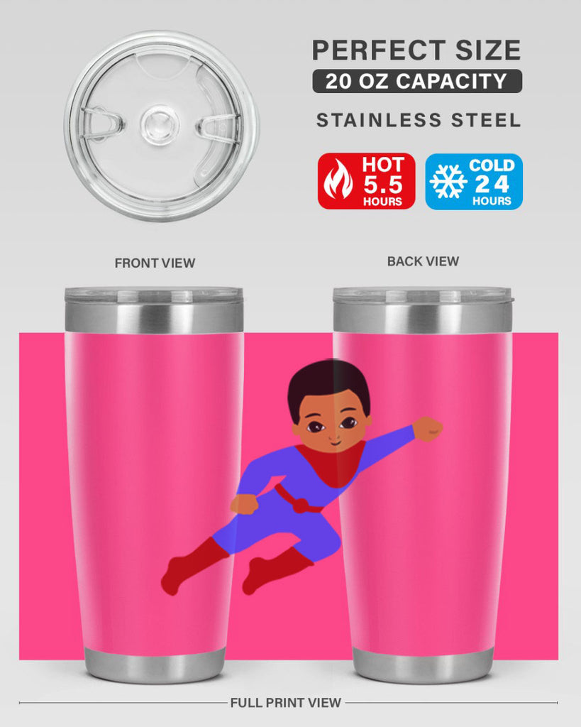 super kid 14#- black men - boys- tumbler