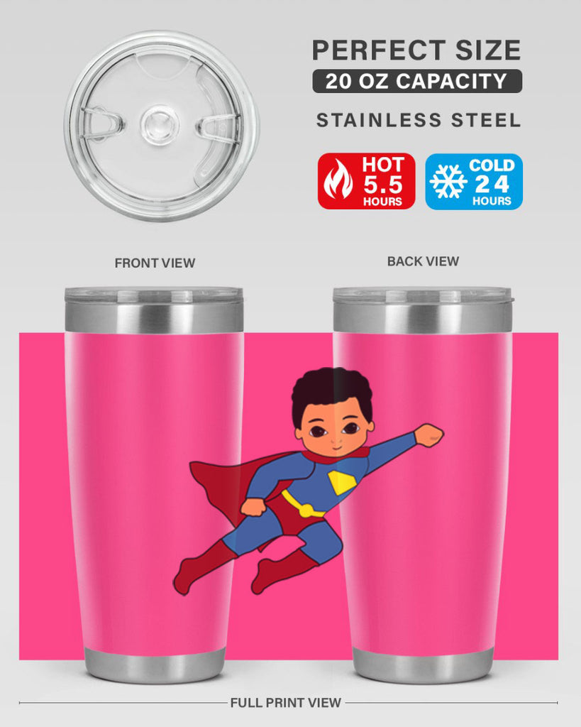 super kid 15#- black men - boys- tumbler